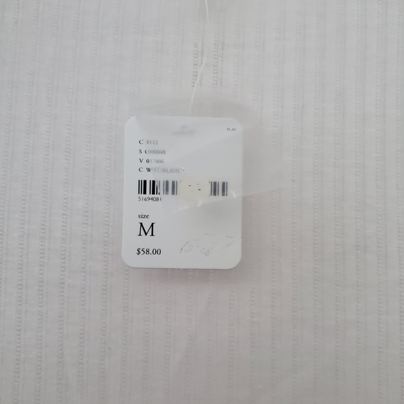 Free People White / Blanc long sleeve top size M. - Picture 6 of 12